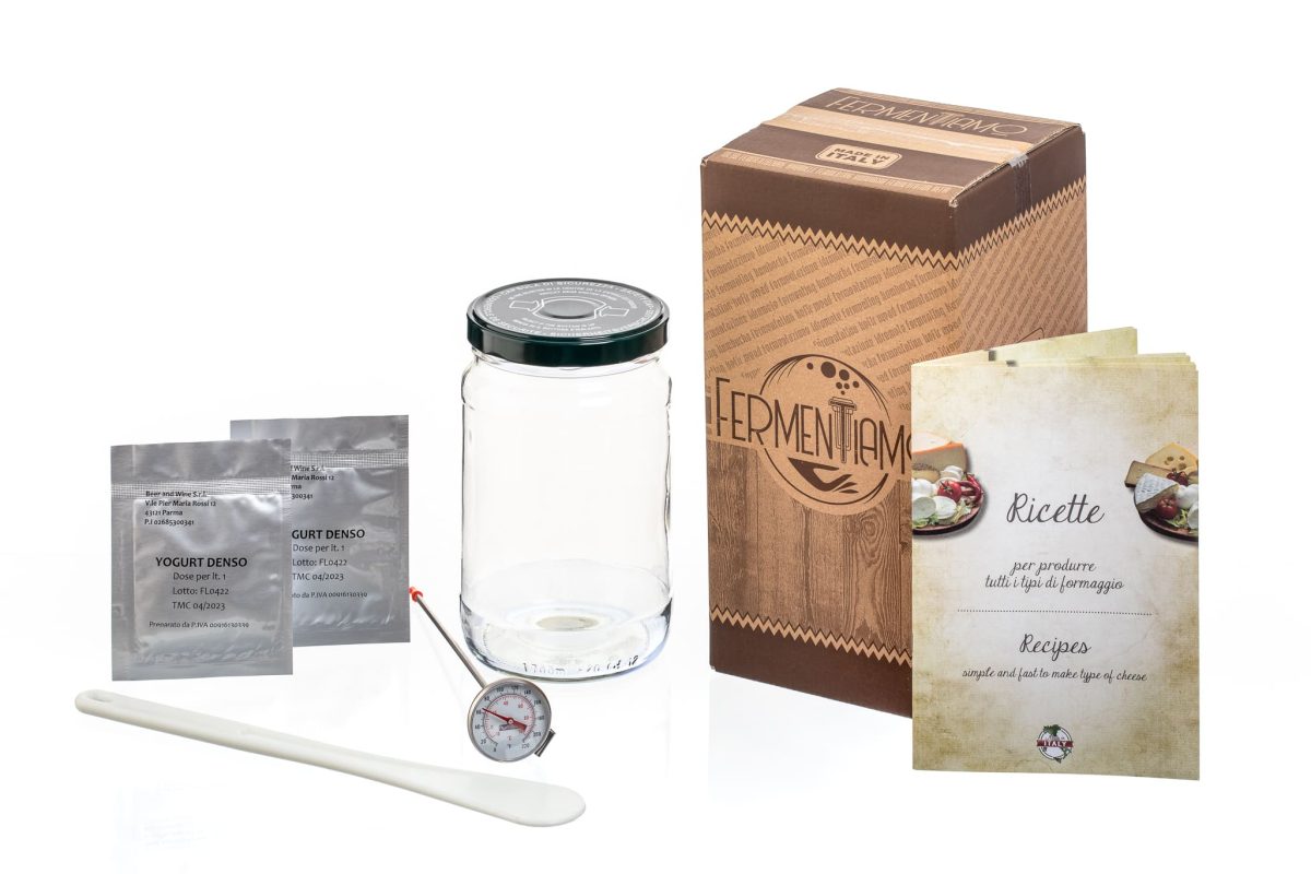 kit preparazione yogurt con vaso