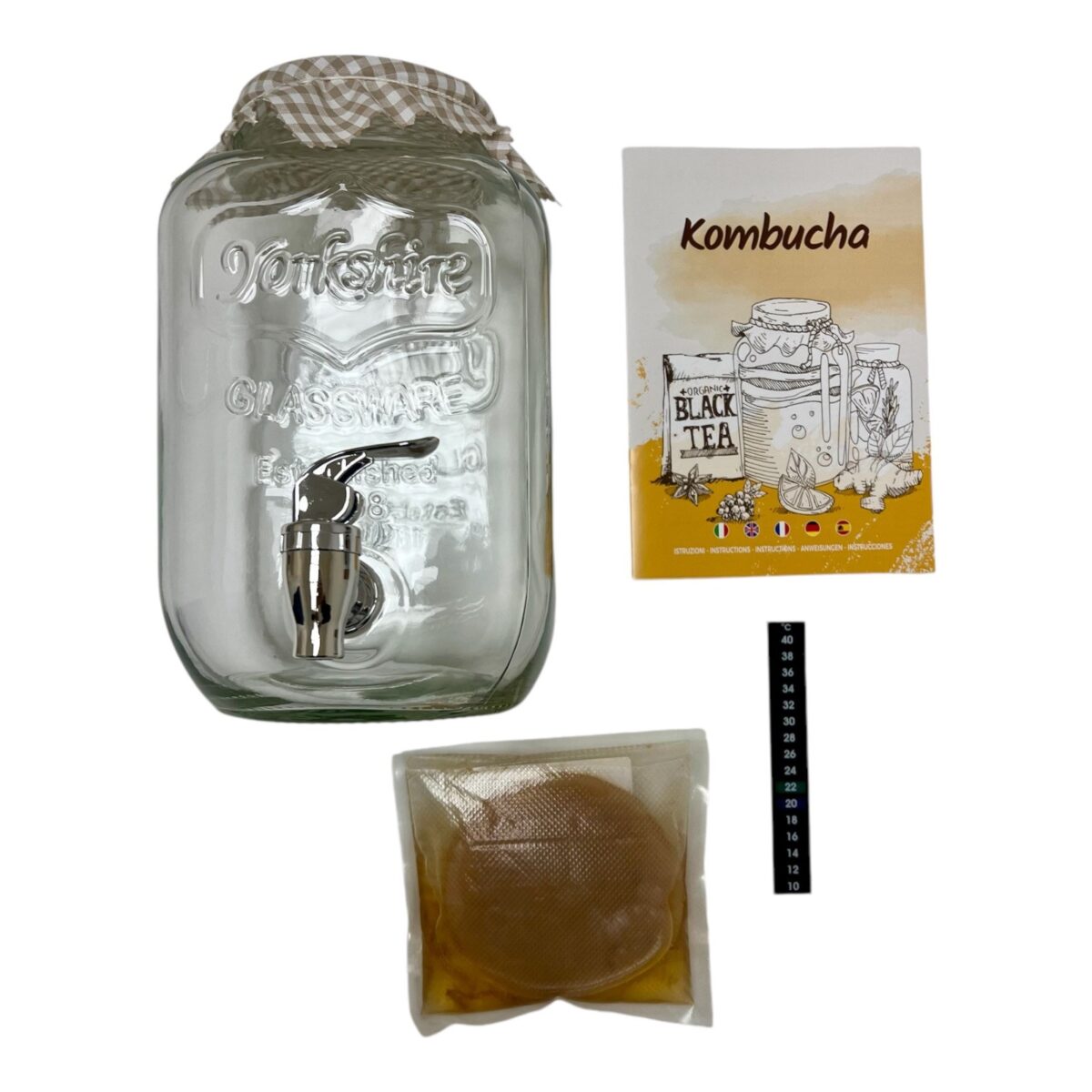KIT KOMBUCHA A FERMENTAZIONE CONTINUA CON SCOBY